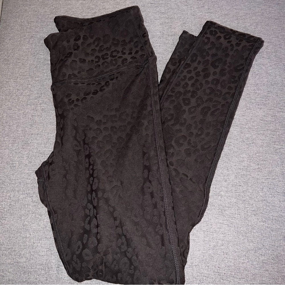 Jacquard Leopard Leggings